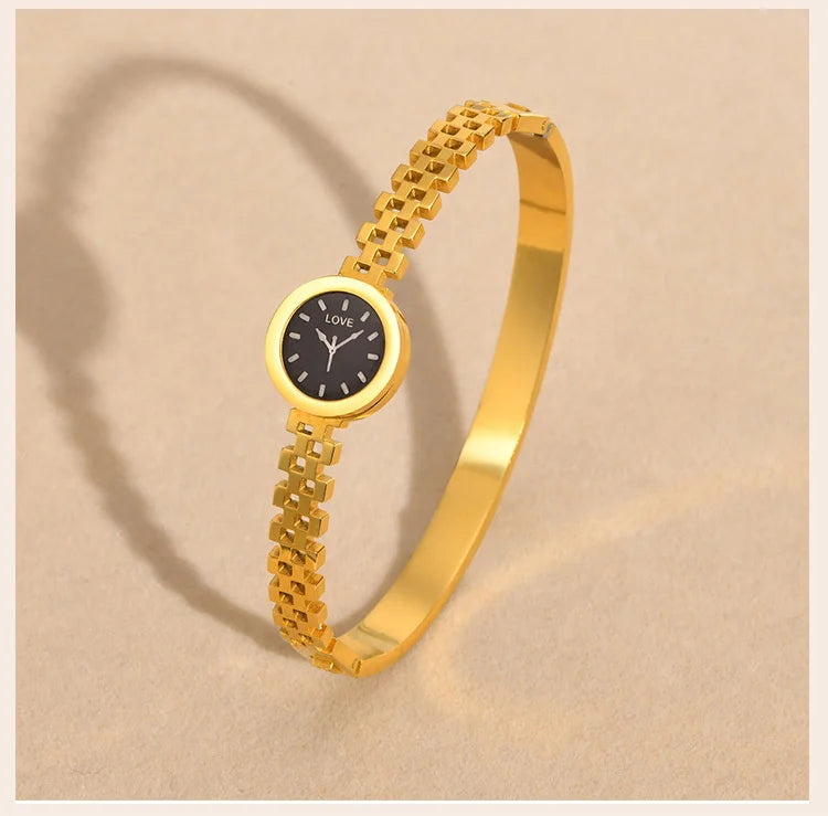 Bracelet manchette en acier inoxydable pour femmes