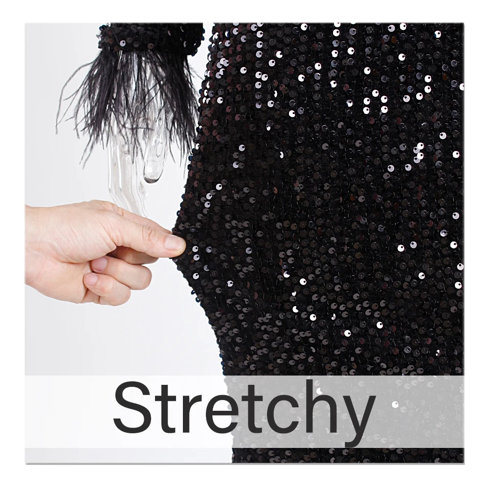 Robe de Soirée Longue à Paillettes