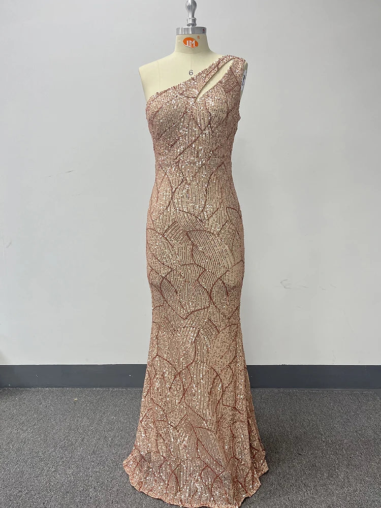 Robe de soirée pailleté longue