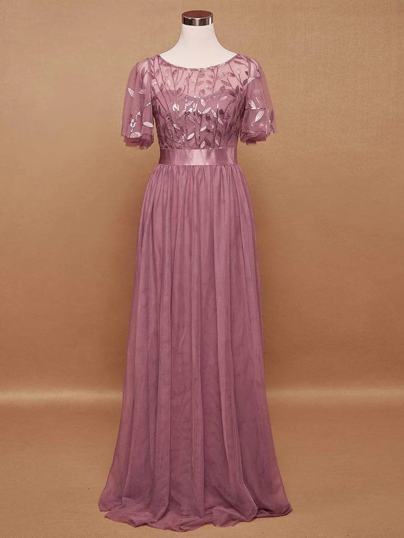 Robe de Soirée Longue en Tulle