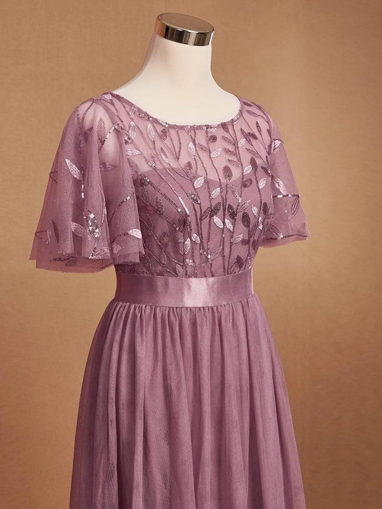 Robe de Soirée Longue en Tulle