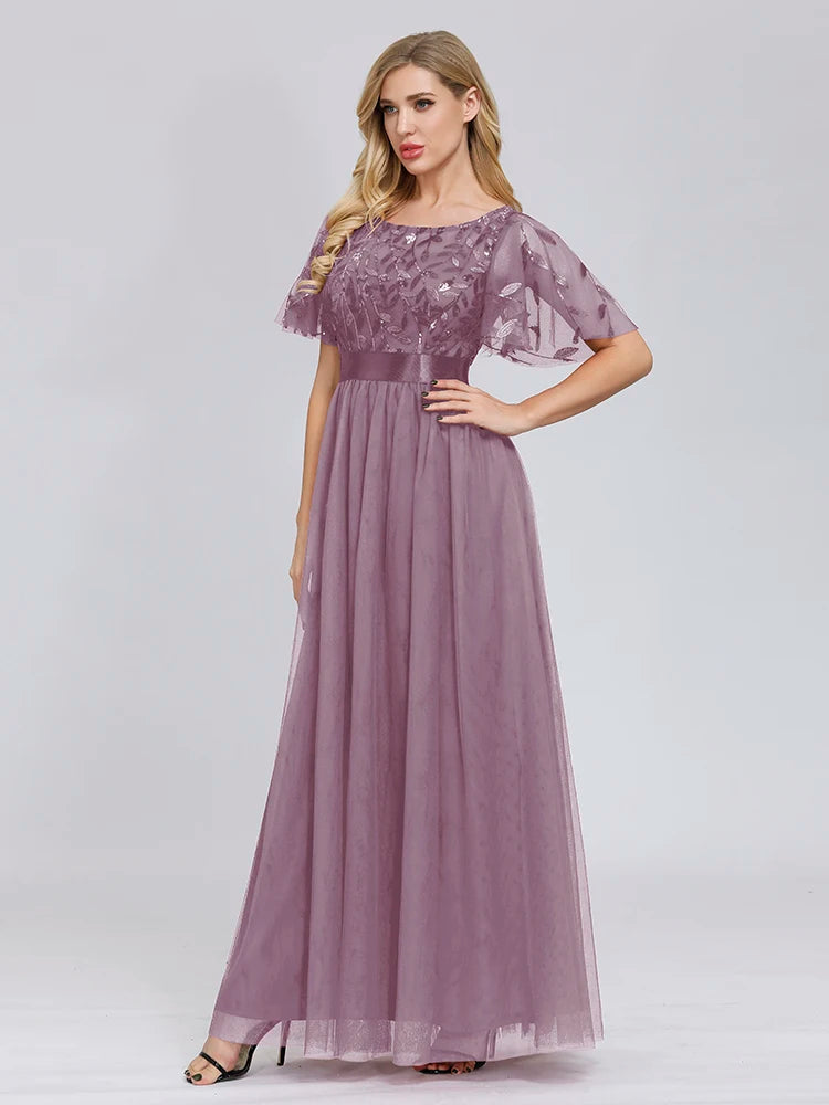 robe rose elegante pour femme